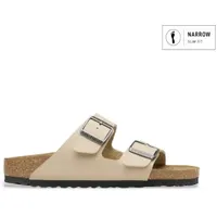 Birkenstock Unisex. 1031501 Sandalen Arizona (Schmale Passform) sandbeige (42), Wohnung, Keine, Lässig