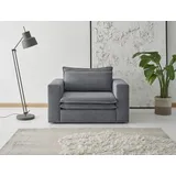 Home Affaire Loveseat HOME AFFAIRE "PIAGGE", grau (anthrazit), B:125cm H:83cm T:91cm, Sessel, Hochwertiger Cord, trendiger Loveseat