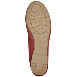 Jana Damen Ballerinas Elegant Vegan, Rot 39 EU