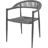 Bolero Eden PE Twist Rattan Outdoor-Sessel Charcoal (4 Stück)