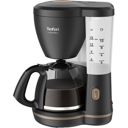 Tefal Filterkaffeemaschine CM5338 Incluedo, 1,25l Kaffeekanne, 1,25 L, 10 – 15 Tassen, herausnehmbarer Filtereinsatz mit zwei Griffen schwarz