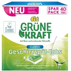 fit Grüne Kraft 40er-Pack Geschirrspül-Tabs »Grüne Kraft Classic«