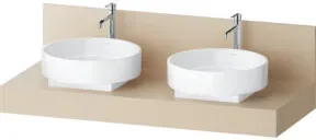 Duravit Konsole Balcoon 130x55x37cm, 2 A., Be beids., s.beige ma