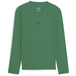 PUMA teamGOAL Baselayer Langarmshirt Kinder 05 - sport green/power green 152