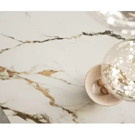 DeLife Edge 200 x 78 x 100 cm weiß-gold-grau