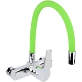 Fala Küchenarmatur, Wandarmatur flexible, grün, Wasserhahn,