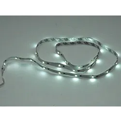 HundB LED Lichtstreifen LED Band LED Strip 1m weiß selbstklebend batteriebetrieben flexibel für Deko Beleuchtung Innenraum