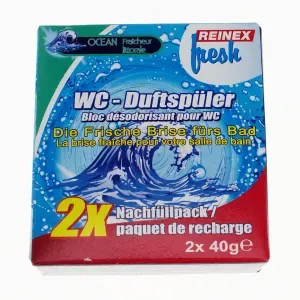 Reinex fresh WC-Duftspüler, Nachfüllpack, Bringt Frische in jedes WC, Meeresfrische