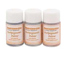 buttinette Farbpigment-Pulver, erdtöne, 3x 20 ml