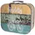 HMF Vintage Koffer aus Holz 25 x 21,5 x 8,5 cm 1-tlg. schwarz
