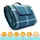 BigDean Picknickdecke Karo Design Hell 200 x 200 cm blau