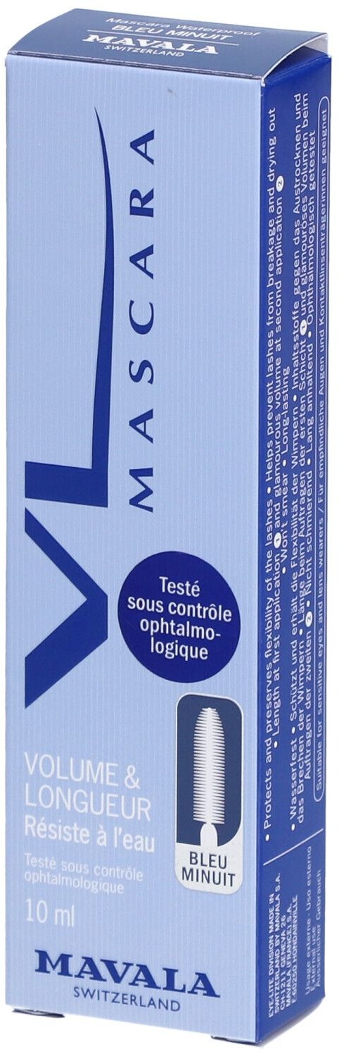Mavala MASCARAS Volume & Longueur Waterproof Bleu Minuit 10 ml Mascara
