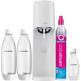white + 2 PET-Flasche 1 l + PET-Flasche 0,5 l + Zylinder