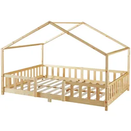 [en.casa] Kinderbett Treviolo 120 x 200 cm Kiefer naturbelassen beige