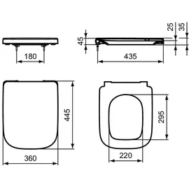 Ideal Standard i.life A WC-Sitz Softclosing Weiß