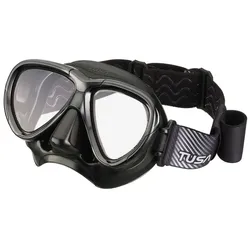 Tusa - Intega - Tauchmaske mit Fabric Strap Maskenband - Farbe: Sch...