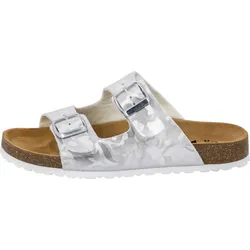 Pantolette silberfarben Damen Pantolette Bioline Platino silber 42