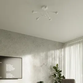 Sollux SL.1432 Kronleuchter LOOP 5 weiß