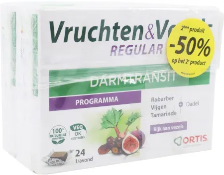 Ortis Obst Und Ballaststoffe Regular Darmtransit 30 Tabletten 2x24 Stück