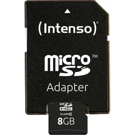 Intenso microSD Class 10 8 GB + microSD-Adapter