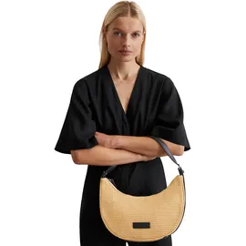 Marc O'Polo Senja Schultertasche Baumwolle Beige/Braun