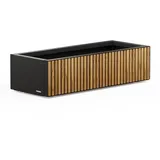 Herstera Pflanzkübel Deco Planter Xic M 40 x 100 x 25 cm Schwarz