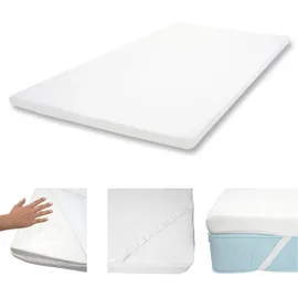 Mendler Memoryfoam-Matratzentopper 140 x 200 cm