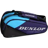 Dunlop FX Performance 8 Racket Bag – Tennistasche für bis zu 8 Schläger, Violett/Schwarz/Cyan