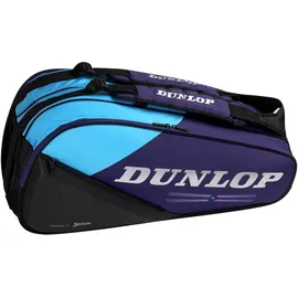 Dunlop FX Performance 8 Racket Bag – Tennistasche für bis zu 8 Schläger, Violett/Schwarz/Cyan