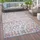 Paco Home Outdoor Teppich Wetterfest Wohnzimmer Balkon Skandinavisch Ethno Geometrisch 3d 80x150 cm, Bunt 2