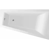 HAK Raumspar Badewanne 160x100x42cm, ohne Füsse, rechts, weiss