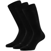 Apollo Basicsocken 3er Pack Schwarz 35-38