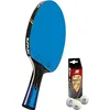 Sunflex B45 Tischtennisschläger + 3*** ITTF SX40+ Tischtennisbälle bunt No Size