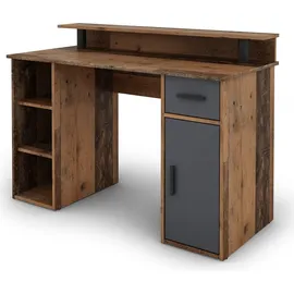 byLIVING Schreibtisch Diego old wood optik/anthrazit