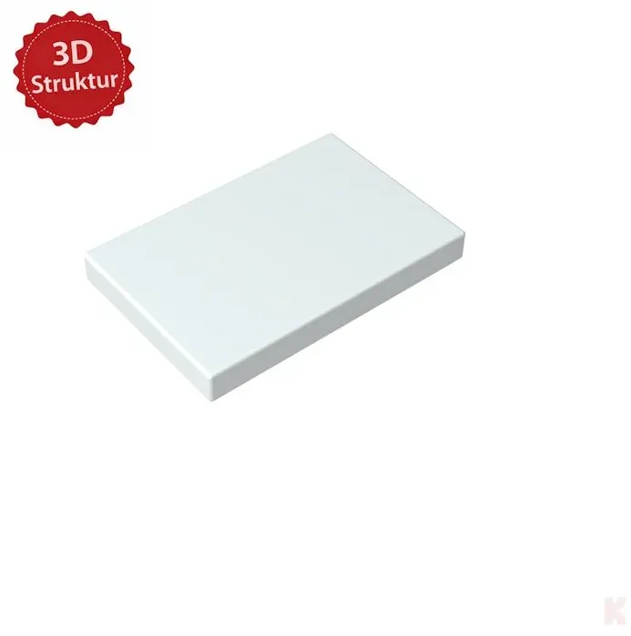 Klemos Fliese 2x3 – individuell bedruckte Klemmbaustein-Fliese mit 3D Struktur