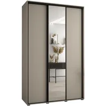 abiks möbel Schwebetürenschrank Dakota 160 x 235,2 x 45 cm Schwarz