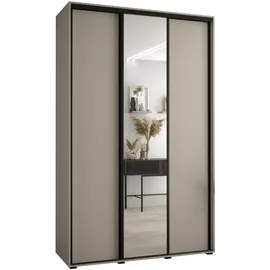 abiks möbel Schwebetürenschrank Dakota 160 x 235,2 x 45 cm Schwarz