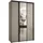 abiks möbel Schwebetürenschrank Dakota 160 x 235,2 x 45 cm Schwarz
