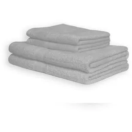 EXKLUSIV HEIMTEXTIL Handtuch 50 x 100 cm silber