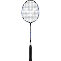 Victor Badmintonschläger V-4000 Wave Tech (88g/kopflastig/mittel) schwarz/blau - besaitet -