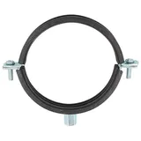 Sanundo Rohrschelle 40-43 mm M8 Anschlussgewinde verzinkt mit Schallschutzeinlage