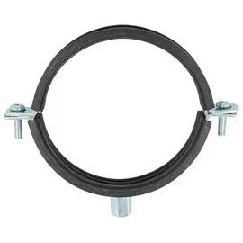 Sanundo Rohrschelle 40-43 mm M8 Anschlussgewinde verzinkt mit Schallschutzeinlage