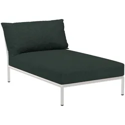 LEVEL2 Outdoor Chaiselong Lounge-Modul 4 Alpine Weiß