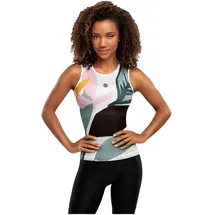 Siroko Amazonas Ärmelloses Baselayer Weiß/Grün/Pink L-XL