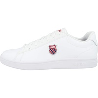 K-Swiss Herren Court Shield Sneaker, White/Corporate, 44 EU