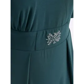 sheego Abendkleid Etuikleid Petrol 56