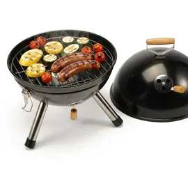 Relaxdays Mini Kugelgrill Ø 30 cm schwarz