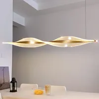 DDYY LED Pendelleuchte Esstisch gold, LED Hängeleuchte Modern Esszimmer Dimmbare mit Fernbedienung Hängelampe Höhenverstellbar Moderne Hängeleuchte für Küche