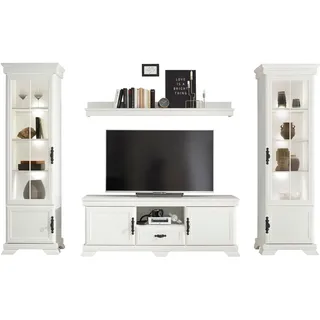 Home Affaire »Royal«, weiß B:314cm H:192cm T:46cm, Holzwerkstoff, Kastenmöbel-Sets, exclusiv Design im Landhausstil