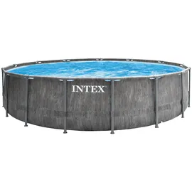 Intex Prism Greywood Pool Set 457 x 122 cm inkl. Kartuschenfilteranlage